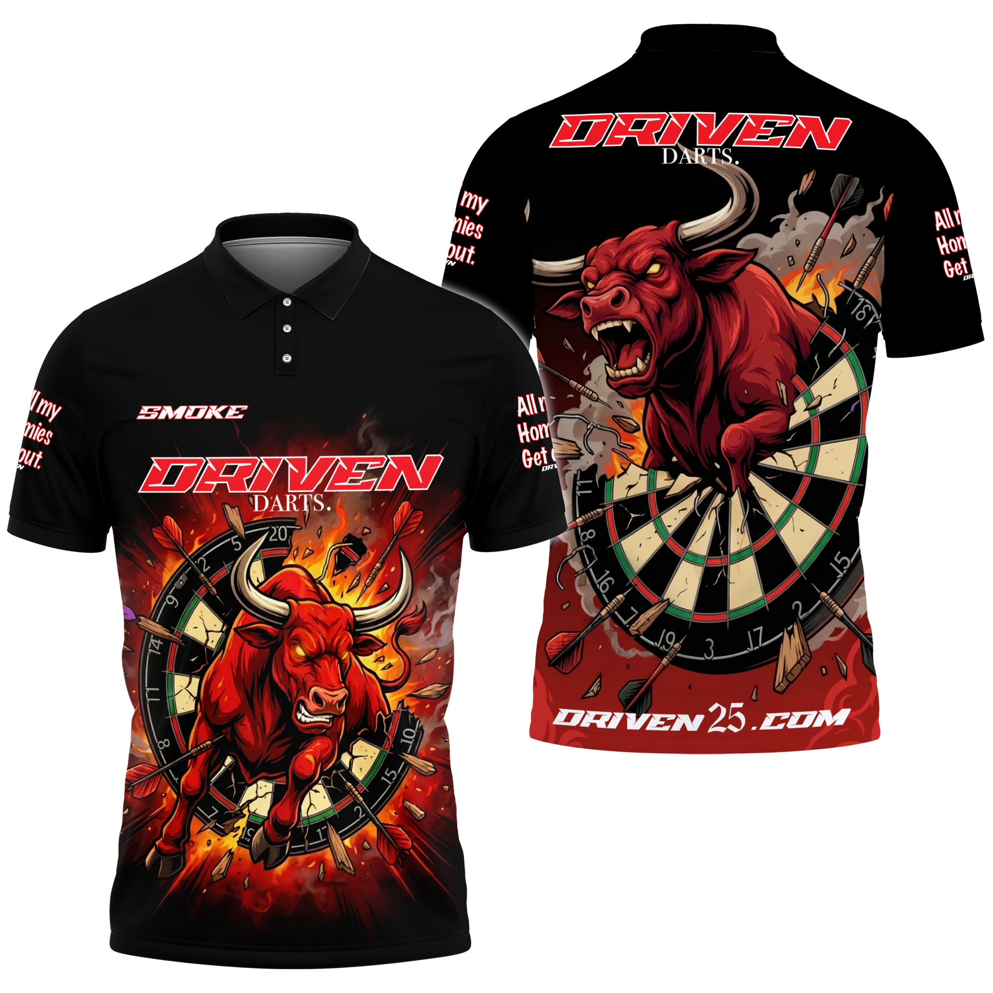 Driven DARTS - Custom Bulls Jersey